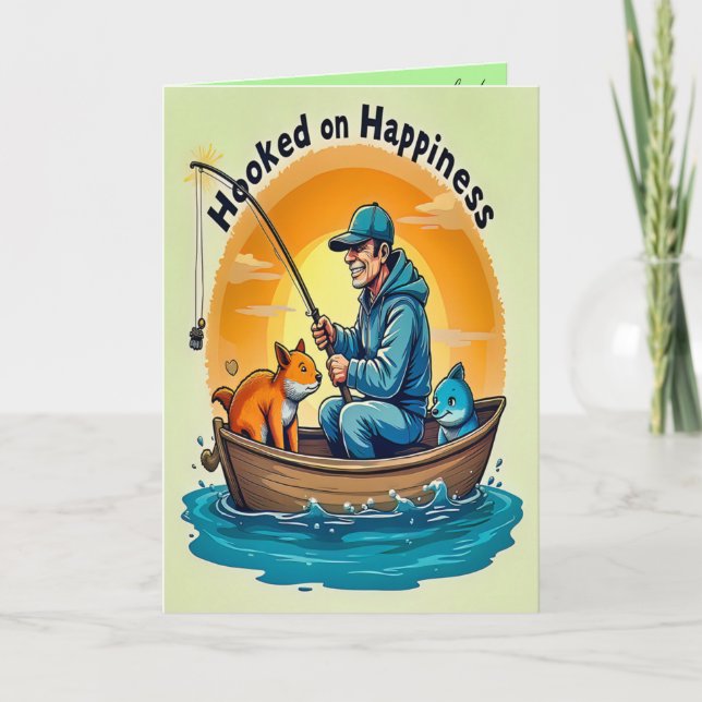 Cast Your Dreams Birthday Karte (Vorderseite)