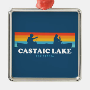 Castaic Lake California Kanu Ornament Aus Metall