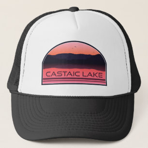 Castaic Lake California Rote Morgensonne Truckerkappe
