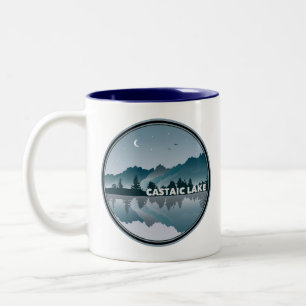 Castaic Lake California Spiegelung Zweifarbige Tasse