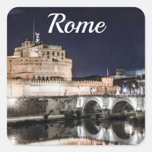 Castel Sant Angelo in Rom Quadratischer Aufkleber