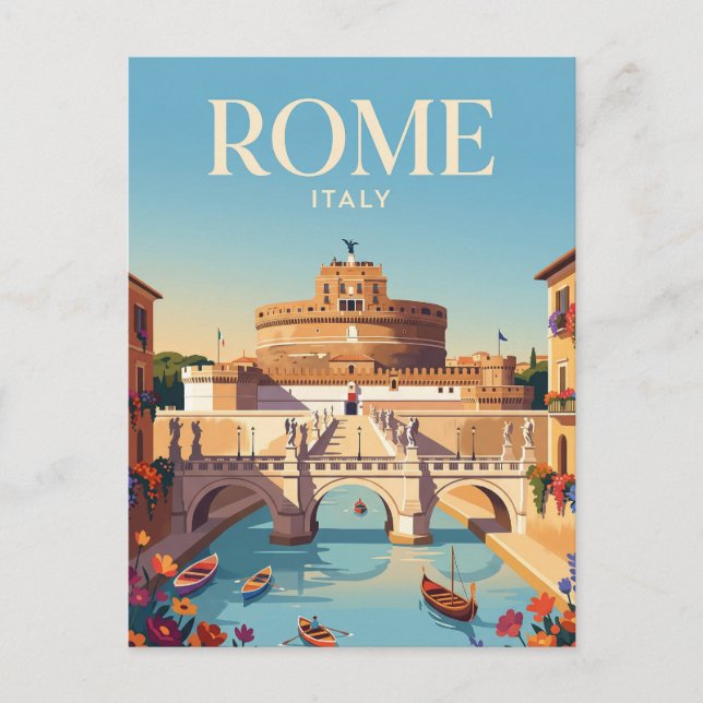 Castel Sant'Angelo Italien Postkarte (Vorderseite)