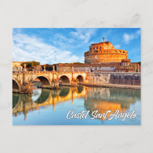 Castel Sant'Angelo, Rom, Italien Postkarte