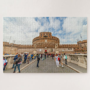 Castel Sant'Angelo von der Brücke, Rom, Italien