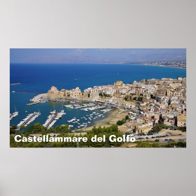 Castellammare del Golfo, Sizilien Italien Poster (Vorne)