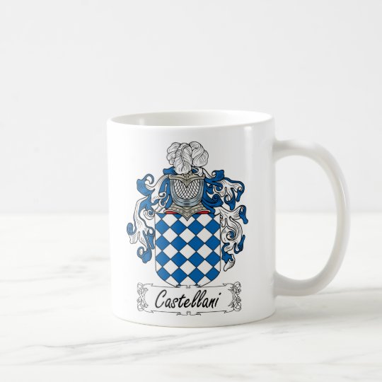 Castellani Familienwappen Kaffeetasse