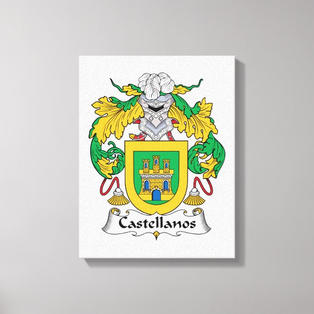 Castellanos Familienwappen Leinwanddruck (Vorderseite)