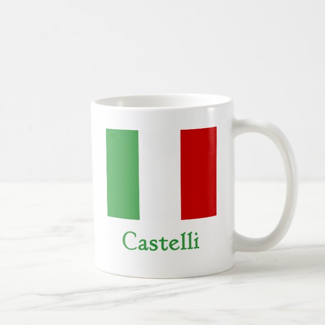 Castelli Italiener-Flagge Kaffeetasse (Rechts)