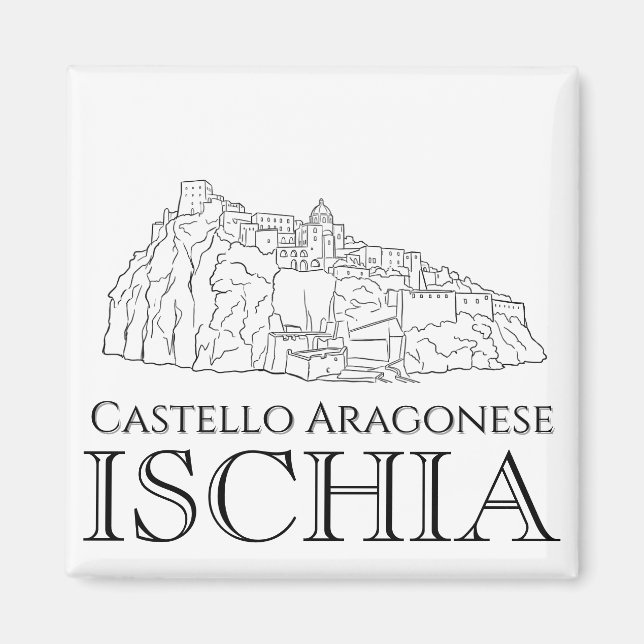 Castello Aragonese, Ischia Reise Magnet (Vorne)