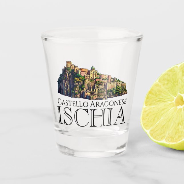 Castello Aragonese, Ischia Schnapsglas (Vorderseite)