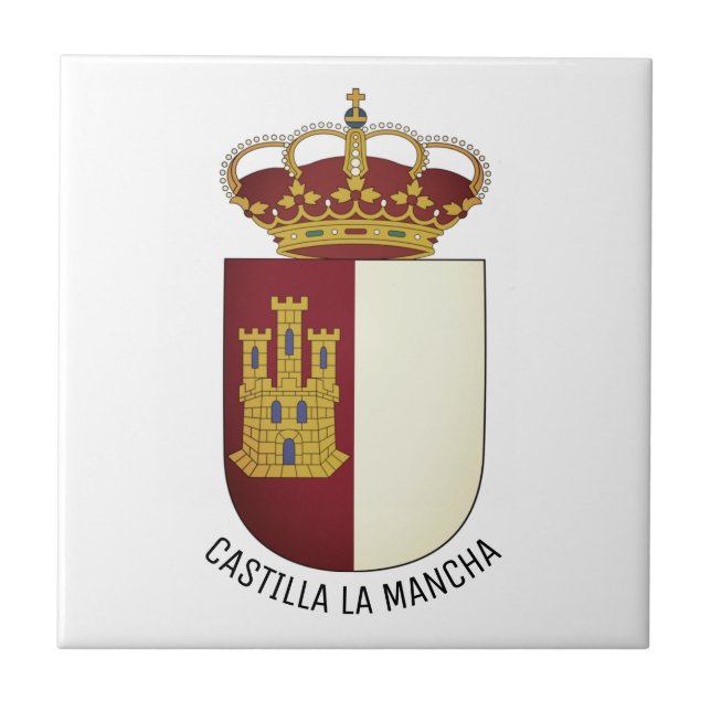 Castilla La Mancha - Spanien Fliese (Vorderseite)