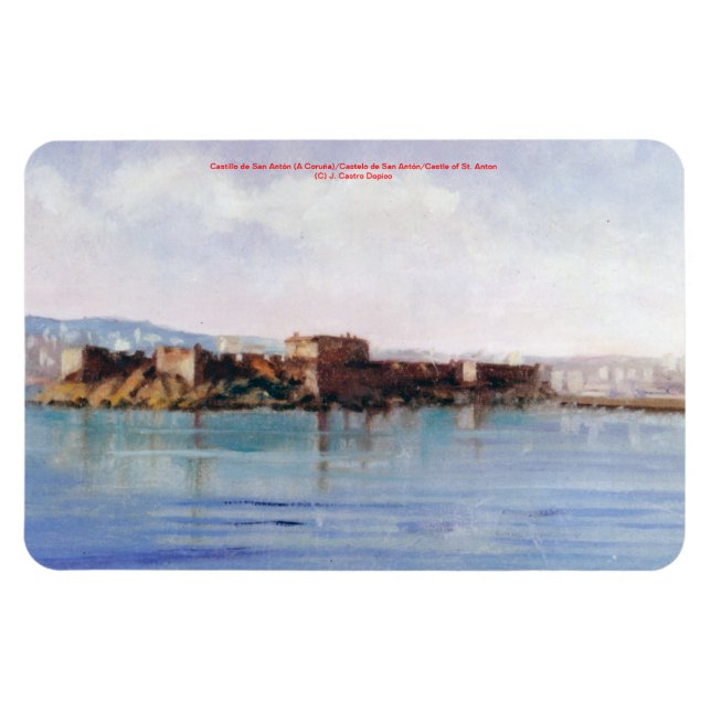 Castillo de San Antón (A Coruña) Magnet (Horizontal)