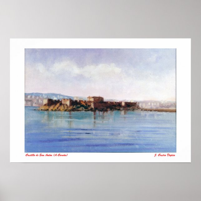 Castillo de San Antón (A Coruña) Poster (Vorne)