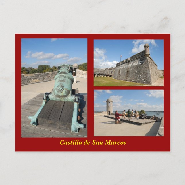 Castillo de San Marcos Postkarte (Vorderseite)