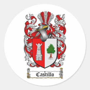 CASTILLO FAMILIENWAPPEN - CASTILLO WAPPEN RUNDER AUFKLEBER