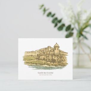 Castillo San Cristóbal – San Juan Postkarte