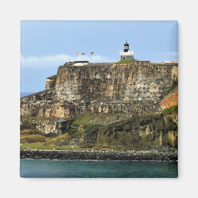 Castillo San Felipe del Morro Leuchtturm Magnet (Vorne)