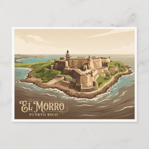 Castillo San Felipe del Morro San Juan Puerto Rico Postkarte