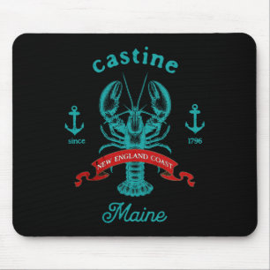 Castine Maine Hummer Fangferien Strand Souvenir Mousepad