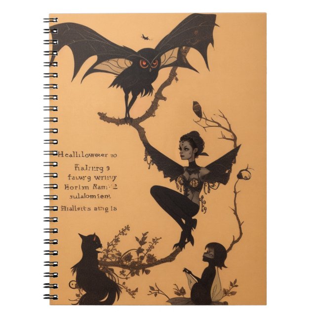 Casting Zauber Magisches Halloween-Notebook Notizblock (Vorderseite)