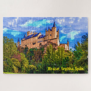 Castle Alcazar, Segovia, Spanien.