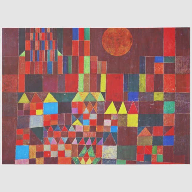 Castle and Sun, Paul Klee Seidenpapier (Vorderseite)