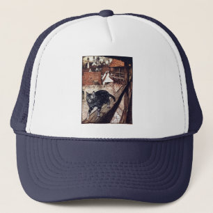 Castle Cat Rackham Illustration Truckerkappe