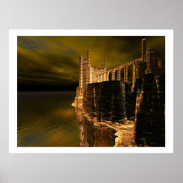 CASTLE CLIFF DRUCKEN POSTER