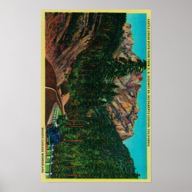 Castle Crags Staat Park (USA) 99 Poster (Vorne)
