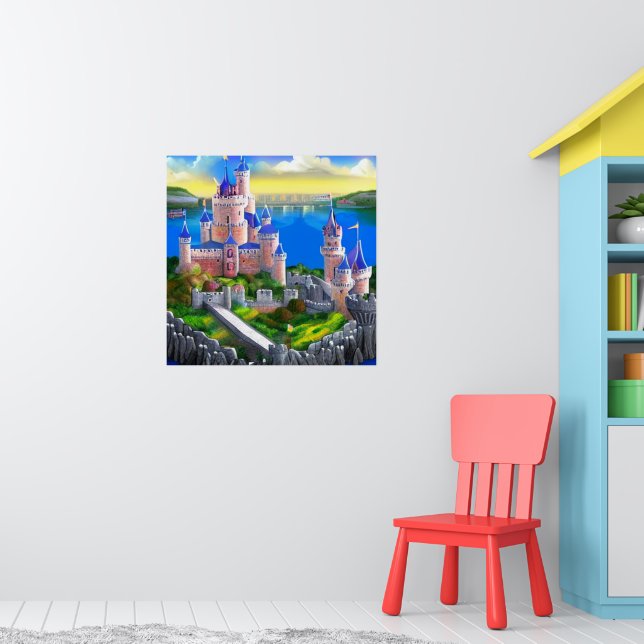 Castle Digital Fantasy Art Poster #07 (Kinderzimmer 1)