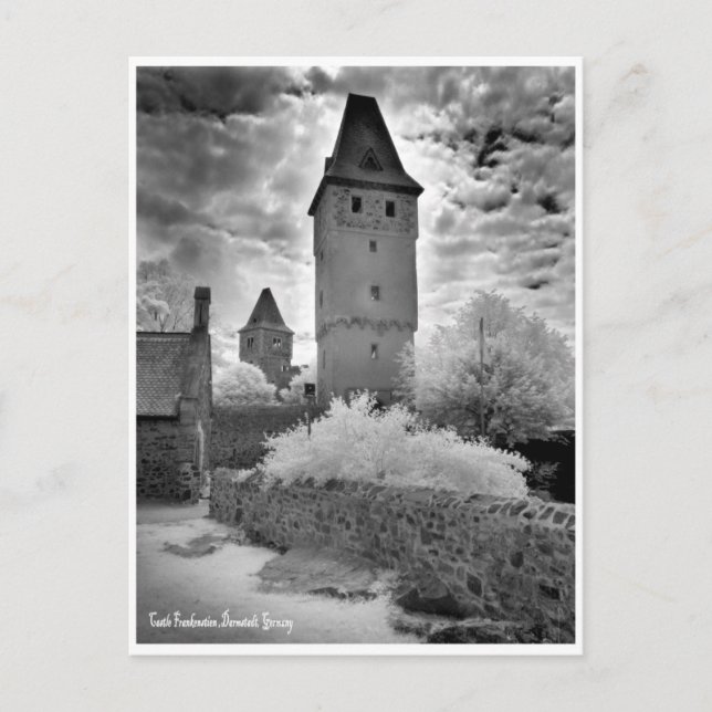Castle Frankenstein, Kabinettkarte Postkarte (Vorderseite)