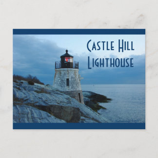 Castle Hill Lighthouse - Newport, RI-Postkarte Postkarte