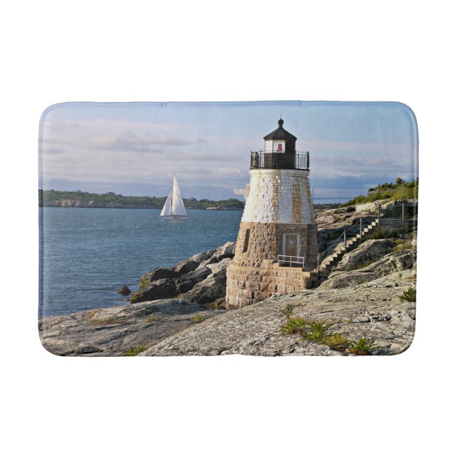 Castle Hill Lighthouse, Rhode Island Badematte (Vorderseite)