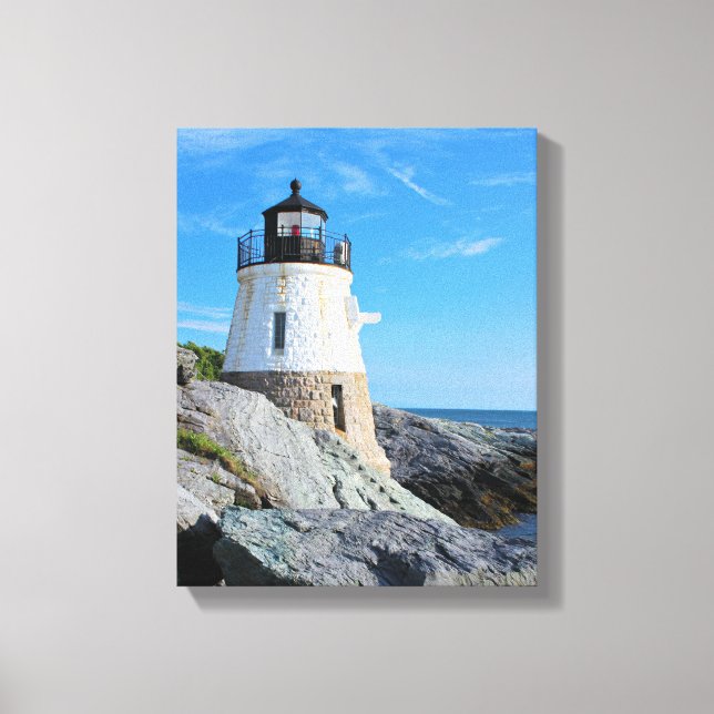 Castle Hill Lighthouse, Rhode Island Leinwanddruck (Vorderseite)