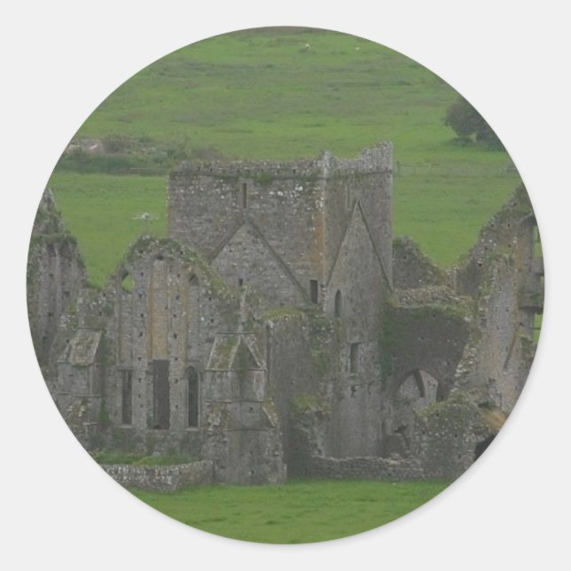 Castle Ireland Runder Aufkleber (Vorderseite)