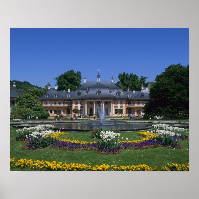 Castle Pillnitz, Dresden, Sachsen, Deutschland Poster (Vorne)
