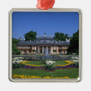 Castle Pillnitz, Dresden, Sachsen, Deutschland Silbernes Ornament