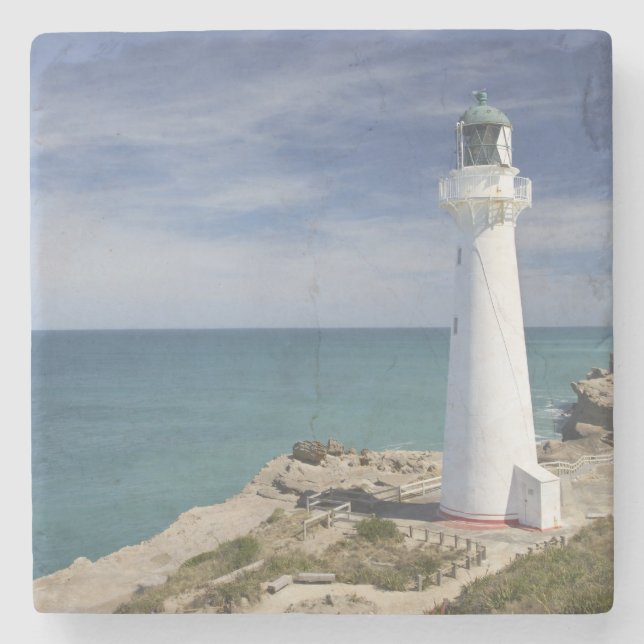 Castle Point Lighthouse, Castlepoint, Wairarapa, Steinuntersetzer (Vorderseite)