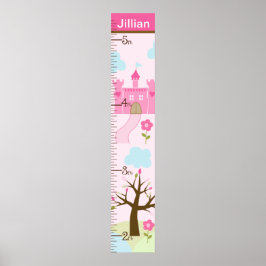 Castle/Princess Dreams Growth Chart Behielt auf 8x Poster