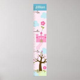 Castle/Princess Dreams Growth Chart Behielt auf 8x Poster