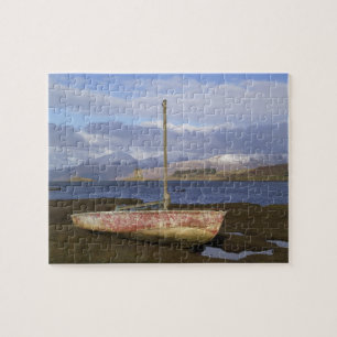 Castle Stalker mit Fischerboot im