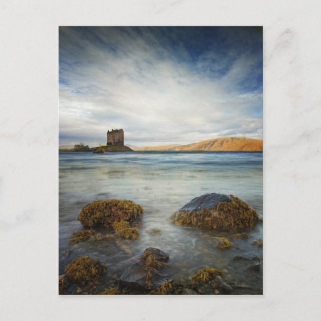 Castle Stalker, Schottland Postkarte (Vorderseite)