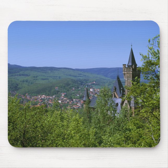 Castle, Wernigerode, Sachsen Anhalt, Deutschland Mousepad (Vorne)