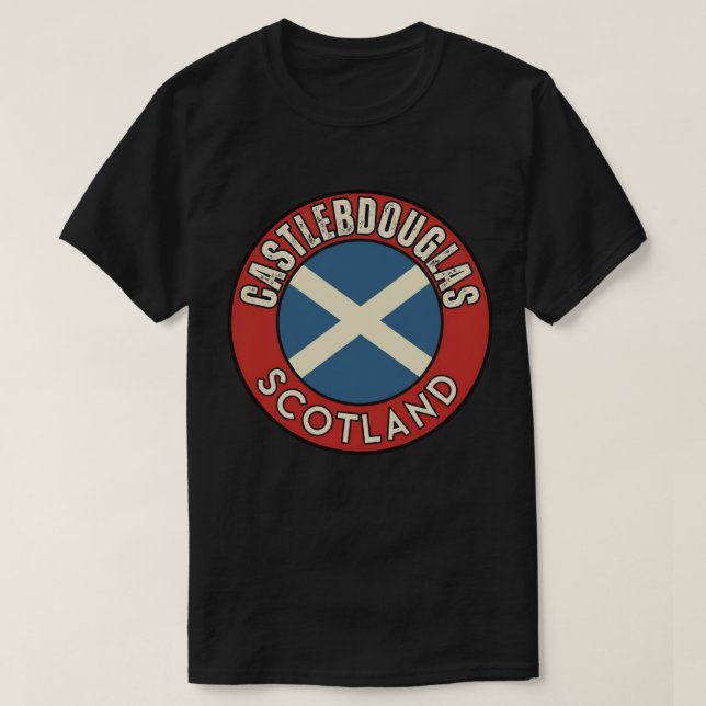 CastlebDouglas, Schottland T-Shirt (Design vorne)