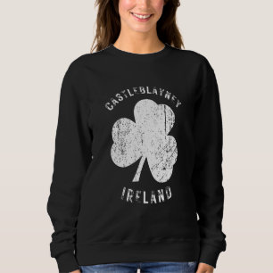 Castleblayney Monaghan Irland Vintage Shamrock Di Sweatshirt