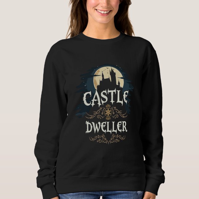 Castlecore Ästhetische mittelalterliche Fantasie v Sweatshirt (Vorderseite)
