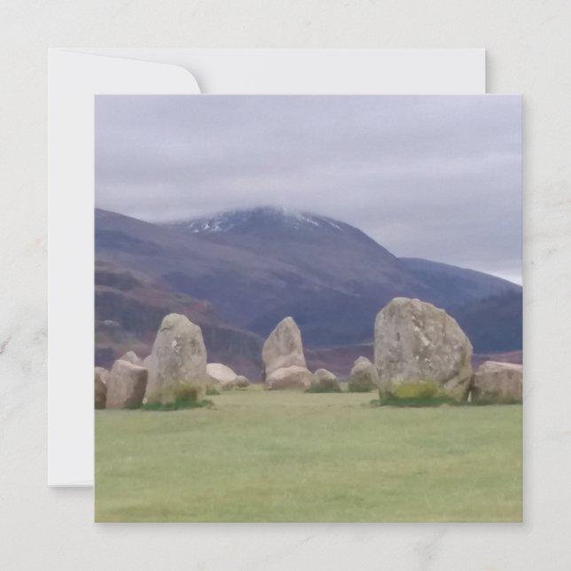 Castlerigg Stone Circle Flat Greeting Card Karte (Vorderseite)
