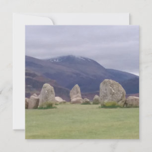 Castlerigg Stone Circle Flat Greeting Card Karte
