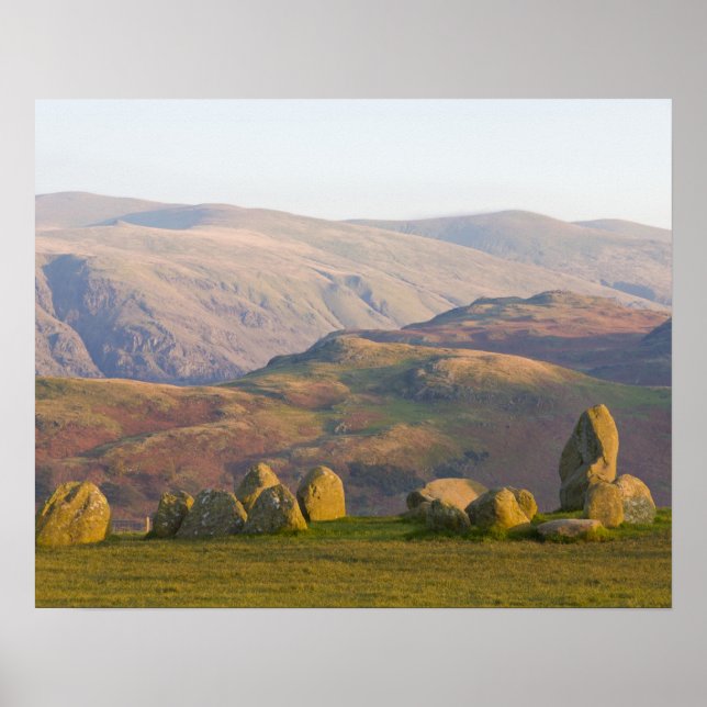 Castlerigg Stone Circle, Lake District, Cumbria, 2 Poster (Vorne)