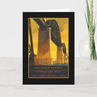 Castleton Cutoff Bridge Travel Poster on Cards Karte